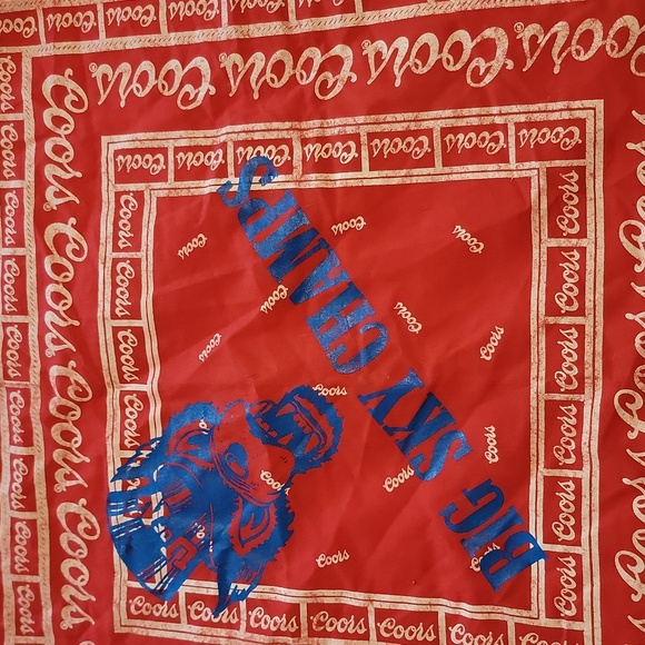 Accessories Vintage Coors Beer Wolf Bandana Big Sky Champs Poshmark